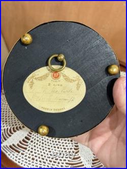 Mt. Washington Glass French HP Paris Music Box