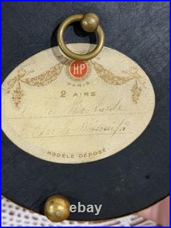 Mt. Washington Glass French HP Paris Music Box
