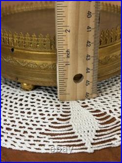 Mt. Washington Glass French HP Paris Music Box