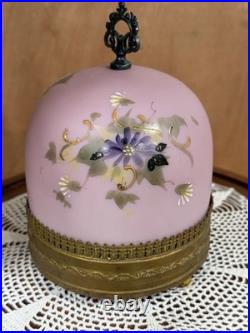Mt. Washington Glass French HP Paris Music Box