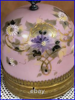 Mt. Washington Glass French HP Paris Music Box