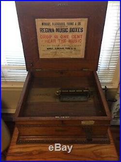 Murry, Blanchard, Young & Co Regina Music Box Coin Operated