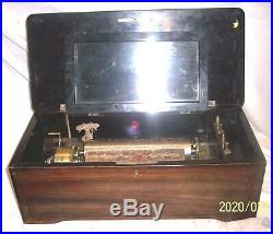 Music Antique Music Box For Parts Or Restoration