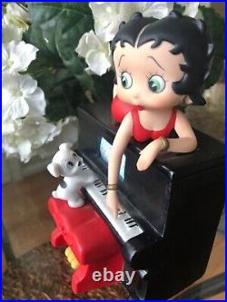 Music Box Betty Boop on piano With pudgy dog. Oh you beautiful doll