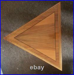 Music Box End / Side Table- Triangle Inlay Set of 6