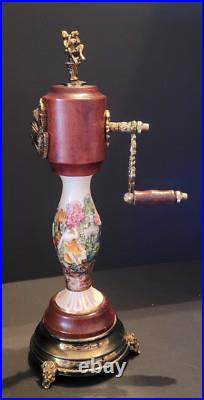 Music Box REUGE & Capodimonte Swiss Mov't Pepper Coffee Mill Grinder Nymph