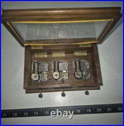 Music Box Three (3) Songs Vintage