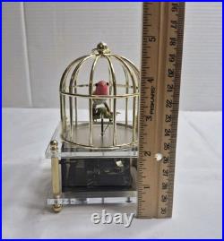 Musical Bird In Cage Revolving Romeo & Juliet Music Box Hong Kong 1988 -Works