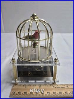 Musical Bird In Cage Revolving Romeo & Juliet Music Box Hong Kong 1988 -Works