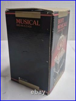 Musical Bird In Cage Revolving Romeo & Juliet Music Box Hong Kong 1988 -Works