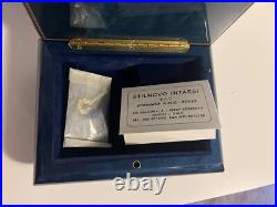 NEW 8.5 Vintage Swiss Reuge Jewelry Music Box Rose The Wind Beneath My Wings