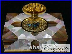NEW REUGE Mother of Pearl Singing Bird Box Automaton VIDEO