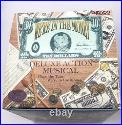 NIB Enesco Cash Register Mice We're in the Money Multi-Action/Lights Music Box