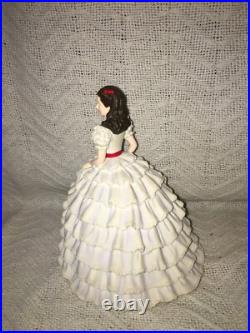 New Gone with the Wind Scarlett OHara White Dress Figurine S F Music 12 Oak Box