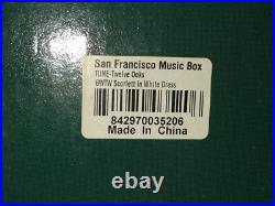 New Gone with the Wind Scarlett OHara White Dress Figurine S F Music 12 Oak Box