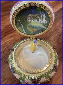 New In Box Disney Snow White & Seven Dwarfs Hinged Trinket Music Box