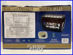 NewithOpen Damaged BoxMr. Christmas Animnated Symphony of Bells Wooden Music Box