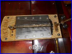 Nice Antique Regina 15.5 Double Comb Disc Music Box with 24 Discs