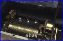 Nice Antique Swiss Partially Refurbished Cylinder Music Box for Parts or Repairs
