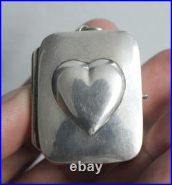 Not Common Sterling Silver Case SANKYO Music Box Pendant Not Common Sterling Silver Case SANKYO Music Box Pendant