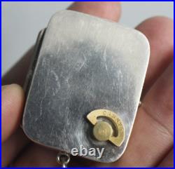 Not Common Sterling Silver Case SANKYO Music Box Pendant Not Common Sterling Silver Case SANKYO Music Box Pendant