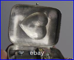 Not Common Sterling Silver Case SANKYO Music Box Pendant Not Common Sterling Silver Case SANKYO Music Box Pendant