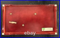 ORPHEUS SANKYO Wood Music Box 50 Notes Two songs Jewelry Box Antique Used