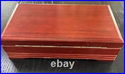 ORPHEUS SANKYO Wood Music Box 50 Notes Two songs Jewelry Box Antique Used