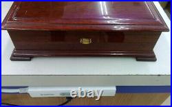 ORPHEUS SANKYO Wood Music Box 50 Notes Two songs Jewelry Box Antique Used JAPAN