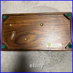 ORPHEUS SANKYO Wooden Music Box 50 notes beethoven 2parts Antique Japan