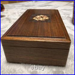 ORPHEUS SANKYO Wooden Music Box 50 notes beethoven 2parts Antique Japan