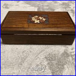 ORPHEUS SANKYO Wooden Music Box 50 notes beethoven 2parts Antique Japan