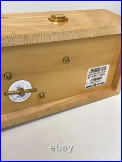 ORPHEUS Sankyou Mahogany Music Box Accessory Case Operation confirmed