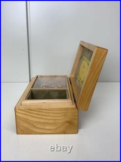 ORPHEUS Sankyou Mahogany Music Box Accessory Case Operation confirmed