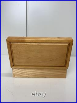 ORPHEUS Sankyou Mahogany Music Box Accessory Case Operation confirmed