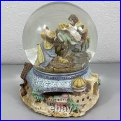 Oh Holy Night San Francisco Music Box Water Snow Globe Nativity Revolving Xmas Oh Holy Night San Francisco Music Box Water Snow Globe Nativity Revolving Xmas