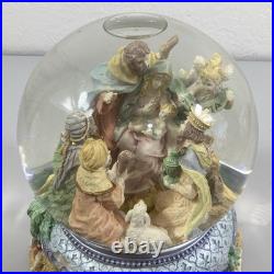 Oh Holy Night San Francisco Music Box Water Snow Globe Nativity Revolving Xmas Oh Holy Night San Francisco Music Box Water Snow Globe Nativity Revolving Xmas