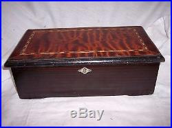 Old Antique Music Cylinder Music Box For Parts Or Restoration