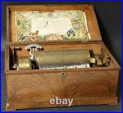 Old Big Walzenspieluhr 20 Lieder Cylinders Music Box Watches