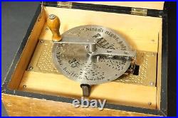 Old Cylinder Music Box Kalliope 6 Metal Discs Cylinder Music Box Music Chest