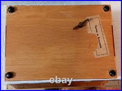 Old Italian Marquetry Torna a Sorrento Music Box with quilted liner