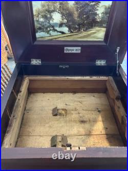 Olympia 102 1890's Music Box With 18 Disks Not Working Olympia 102 1890's Music Box With 18 Disks Not Working
