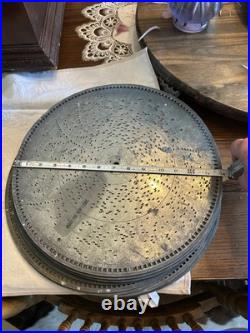 Olympia 102 1890's Music Box With 18 Disks Not Working Olympia 102 1890's Music Box With 18 Disks Not Working