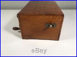 Original 1830-1850 Portable Pipe Organ Crank Music Box Organ Grinder Works Great