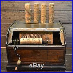 Original Antique Concert Roller Organ with 4 Extra Cobs! For Restoration Repair