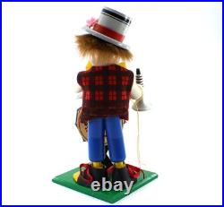 Original Steinbach Volkskunst Clown Incense Burner Smoker Musical W Germany Vtg