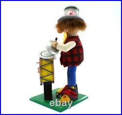 Original Steinbach Volkskunst Clown Incense Burner Smoker Musical W Germany Vtg