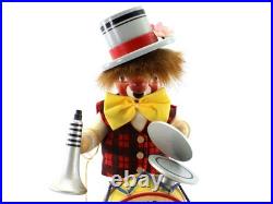Original Steinbach Volkskunst Clown Incense Burner Smoker Musical W Germany Vtg