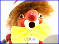 Original Steinbach Volkskunst Clown Incense Burner Smoker Musical W Germany Vtg