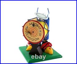 Original Steinbach Volkskunst Clown Incense Burner Smoker Musical W Germany Vtg